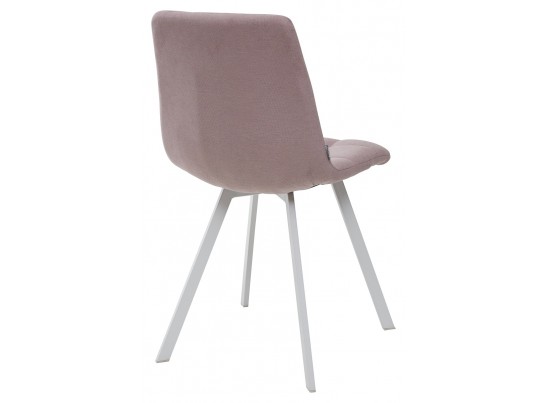 Стул CHILLI SQUARE UF860-04B сиреневый, ткань/ белый каркас 