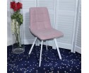 Стул CHILLI SQUARE UF860-04B сиреневый, ткань/ белый каркас 