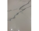 Стол CORNER 120 GLOSS STATUARIO WHITE SOLID CERAMIC / BLACK, ®DISAUR