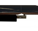 Стол Купер 160 ОБСИДИАН САТИНАТ, стекло / ЧЕРНЫЙ 