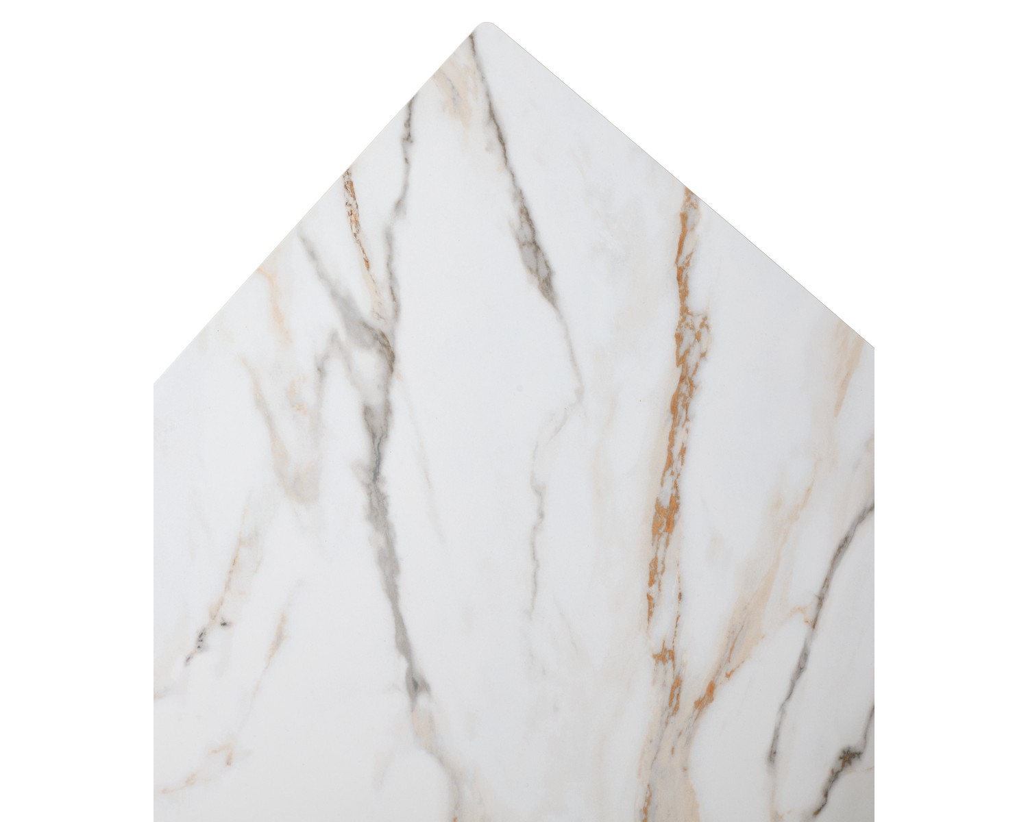Купить Стол БЭТИС (BETIS) 180 цвет МРАМОР (MATTE GILDED WHITE SOLID CERAMIC) / Орех (WALNUT), ®DISAUR по цене 91900 в Екатеринбурге