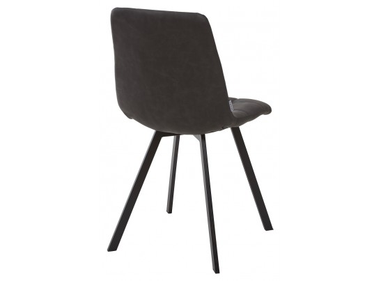 Стул CHILLI SQUARE RU-08 антрацит, PU / черный каркас 