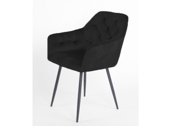 Стул PERU BLUVEL-19 BLACK, велюр