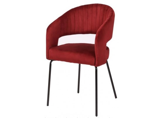 Стул SNUG WZ2042-01 молочный фактурный велюр/ черный каркас,