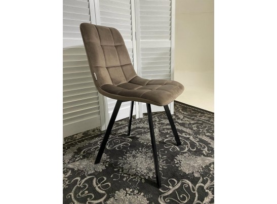 Стул CHILLI SQUARE BLUVEL-38 LATTE, велюр 