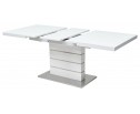 Стол QUADRO 140 WHITE GLASS белый глянец 
