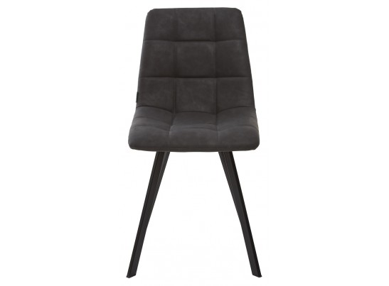Стул CHILLI SQUARE RU-08 антрацит, PU / черный каркас 