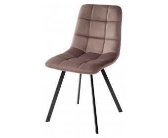Стул CHILLI SQUARE BLUVEL-38 LATTE, велюр 