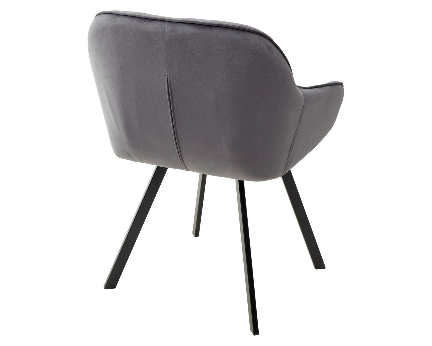 Стул GALE 360 град. поворот. BLUVEL-14 GREY, велюр/ черный каркас,