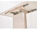 Стол ALTA 120 BEIGE / супер бежевое глянцевое стекло 