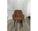 Стул BRANDY WZ2042-08 бронзовый фактурный велюр/ черный каркас 
