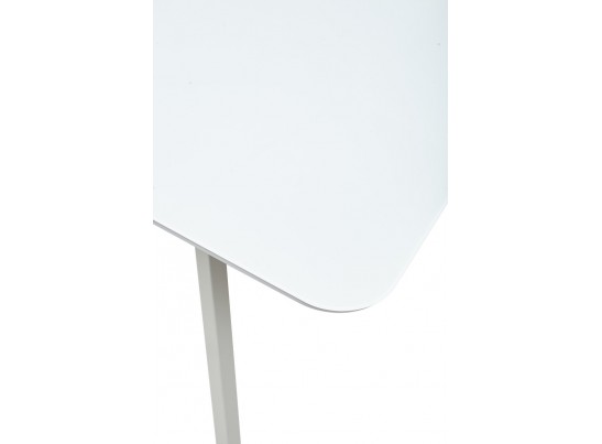 Стол ARUBA 160 WHITE/cупер белое глянцевое стекло 