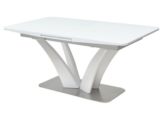 Стол FREYA 160 WHITE GLASS белый глянец 