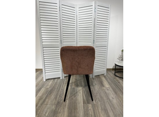 Стул BRANDY WZ2042-08 бронзовый фактурный велюр/ черный каркас 
