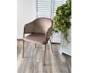 Стул DILL BLUVEL-40 BEIGE, велюр/ золотой каркас 