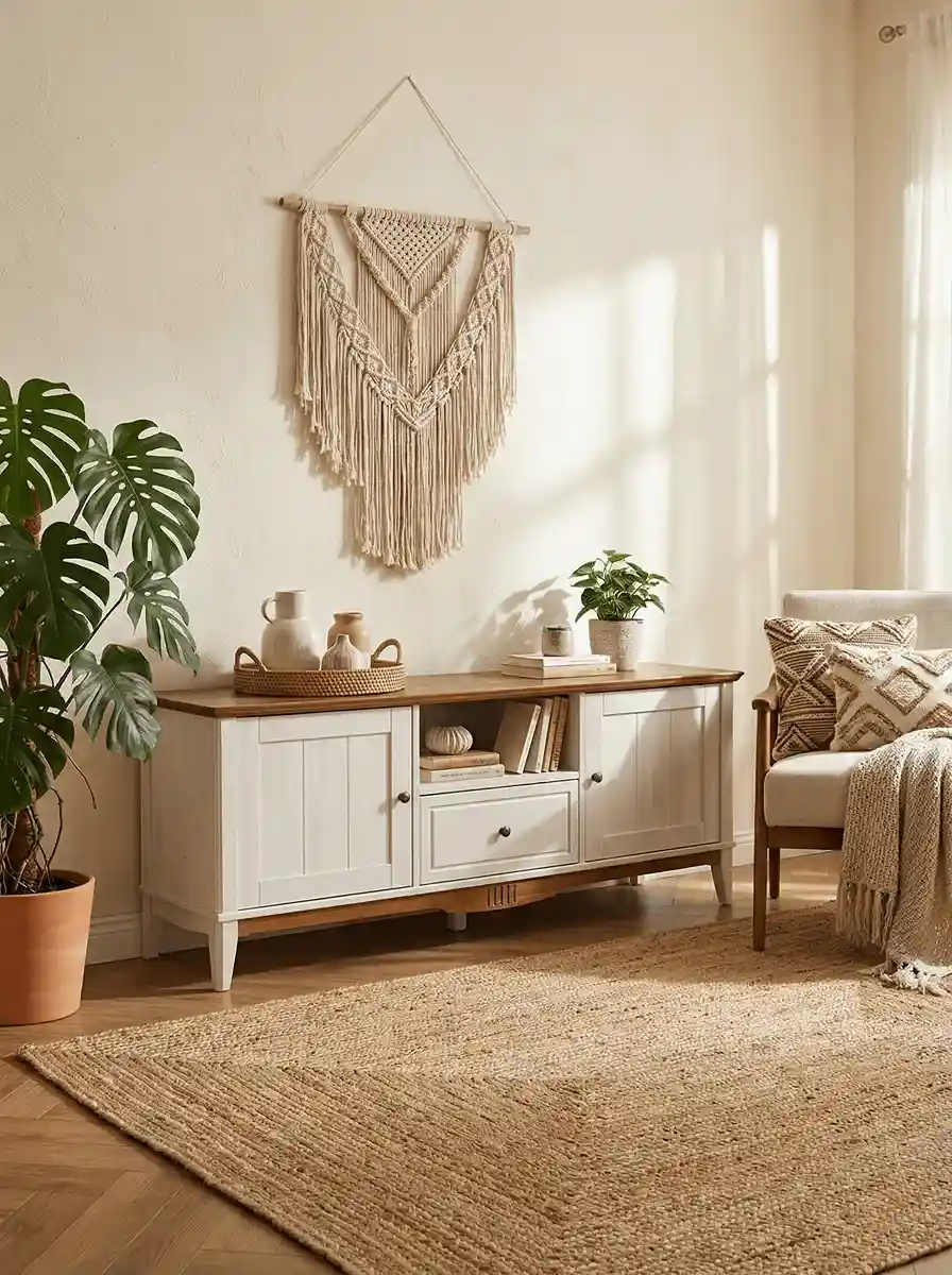 Тумба ТВ с дверцами -1600 Пенни белый кварц/антик 24